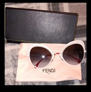 Fendi Women's Cream Sunglasses